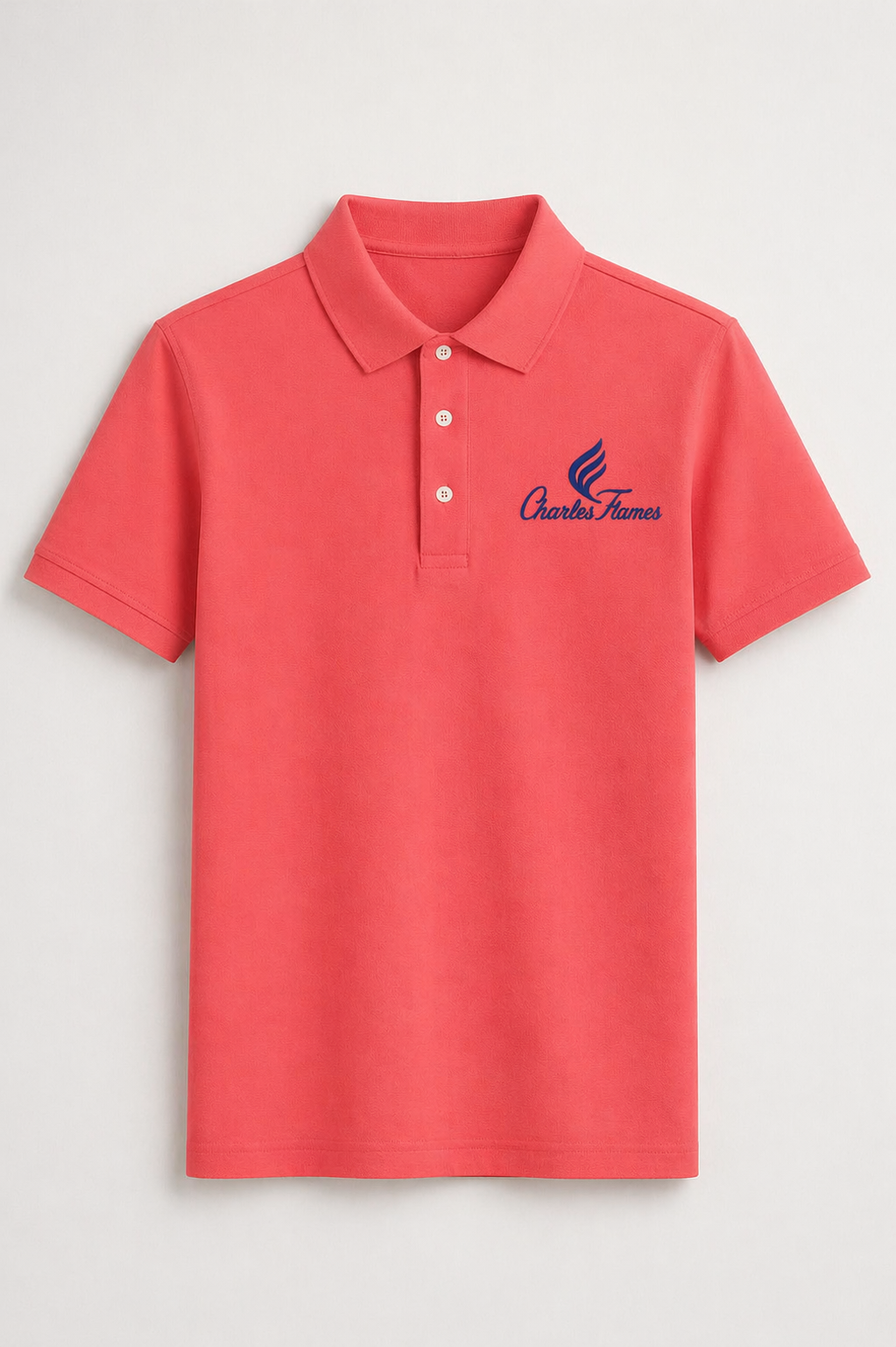 Coral Red Polo