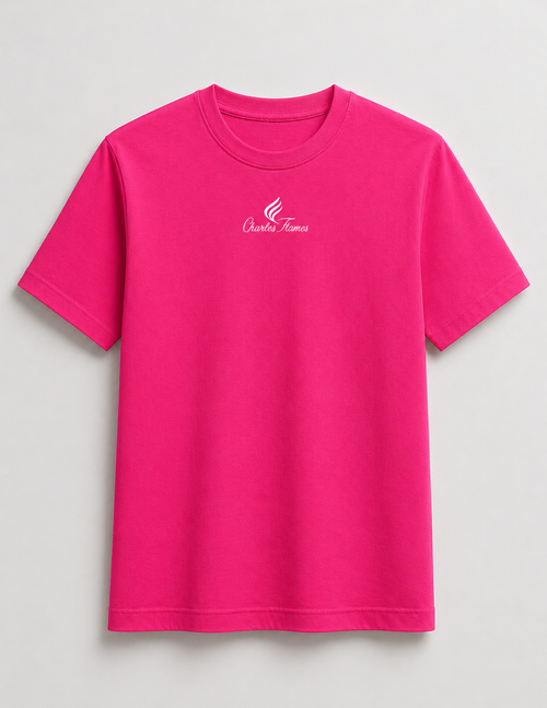 Fuchsia pink t-shirt
