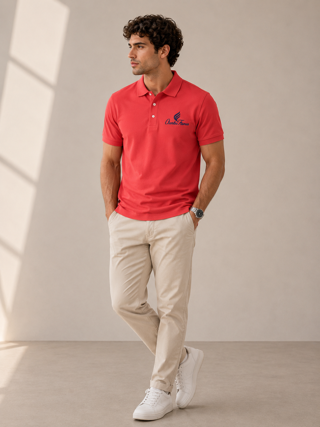 Polo Rojo Coral
