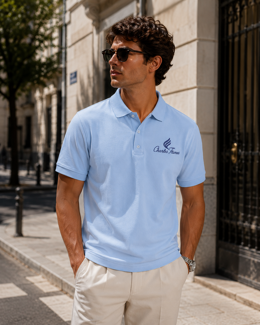 Polo Azul Claro