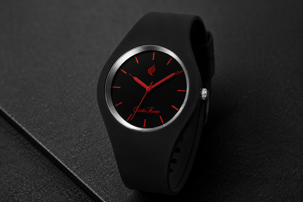 Reloj Charles Flames Black Flame