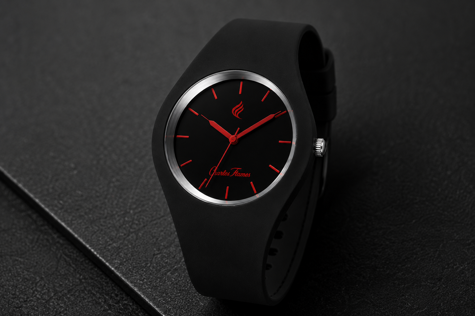 Reloj Charles Flames Black Flame
