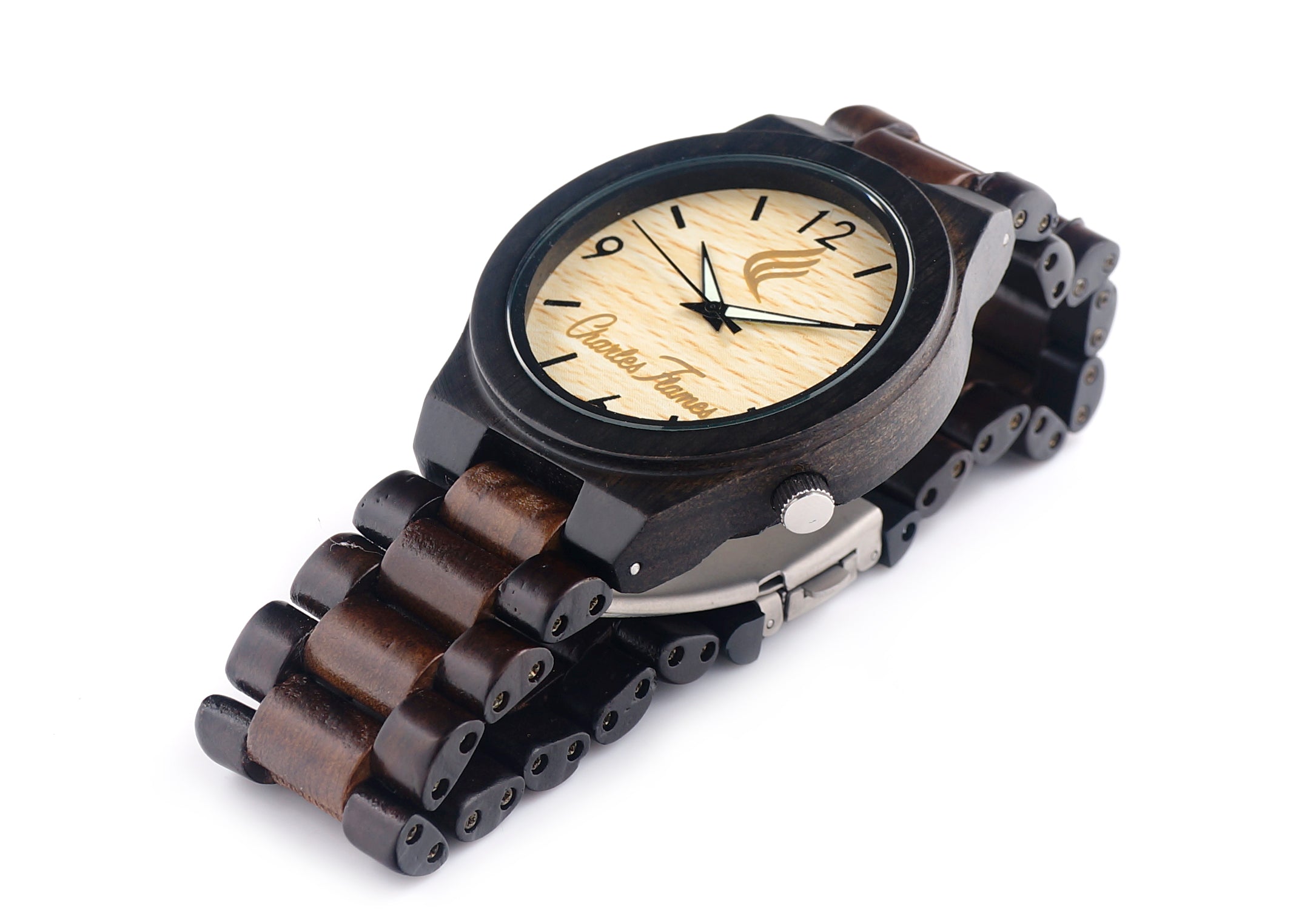 Wood Charles Flames Watch