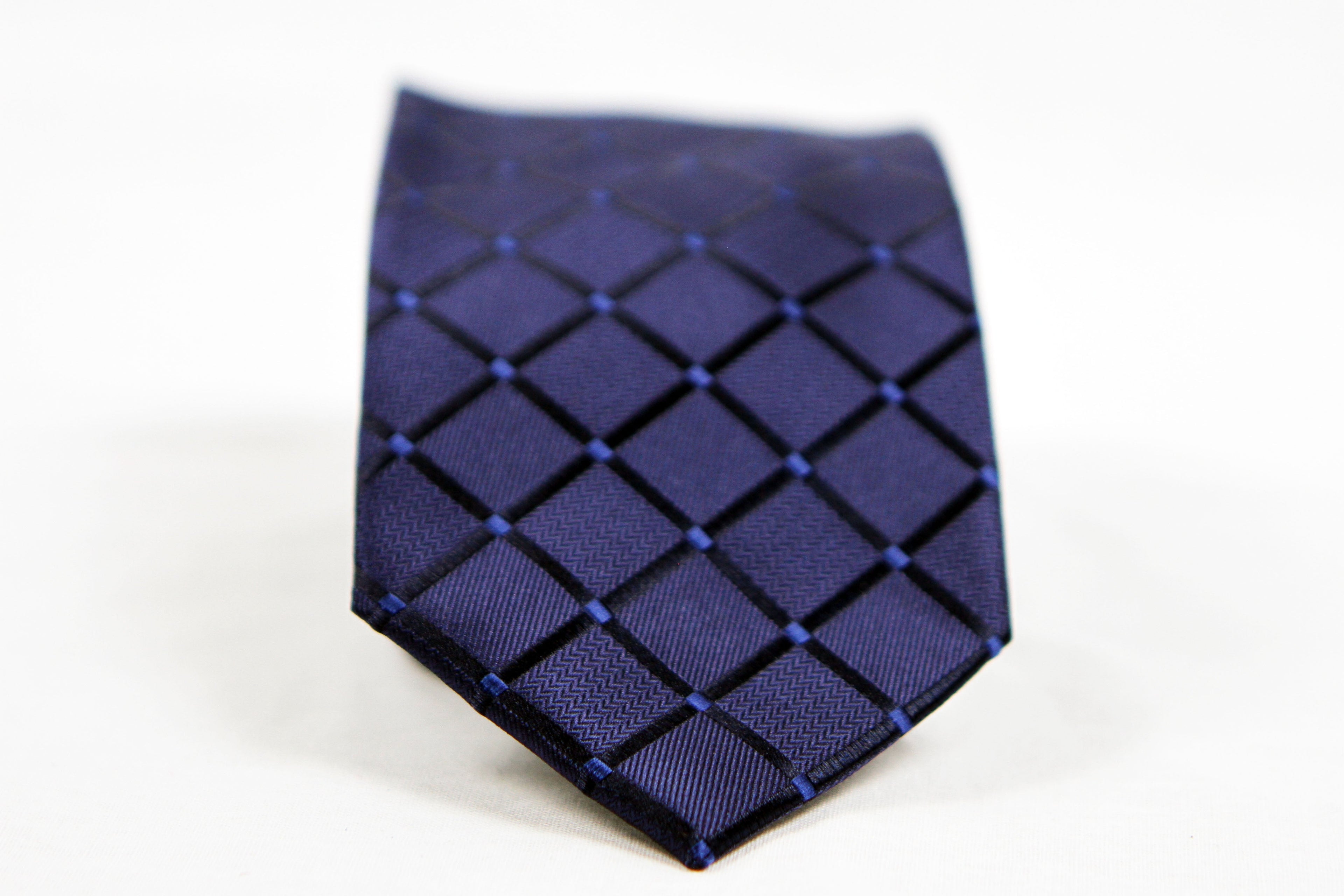 Corbata Azul con Rombos