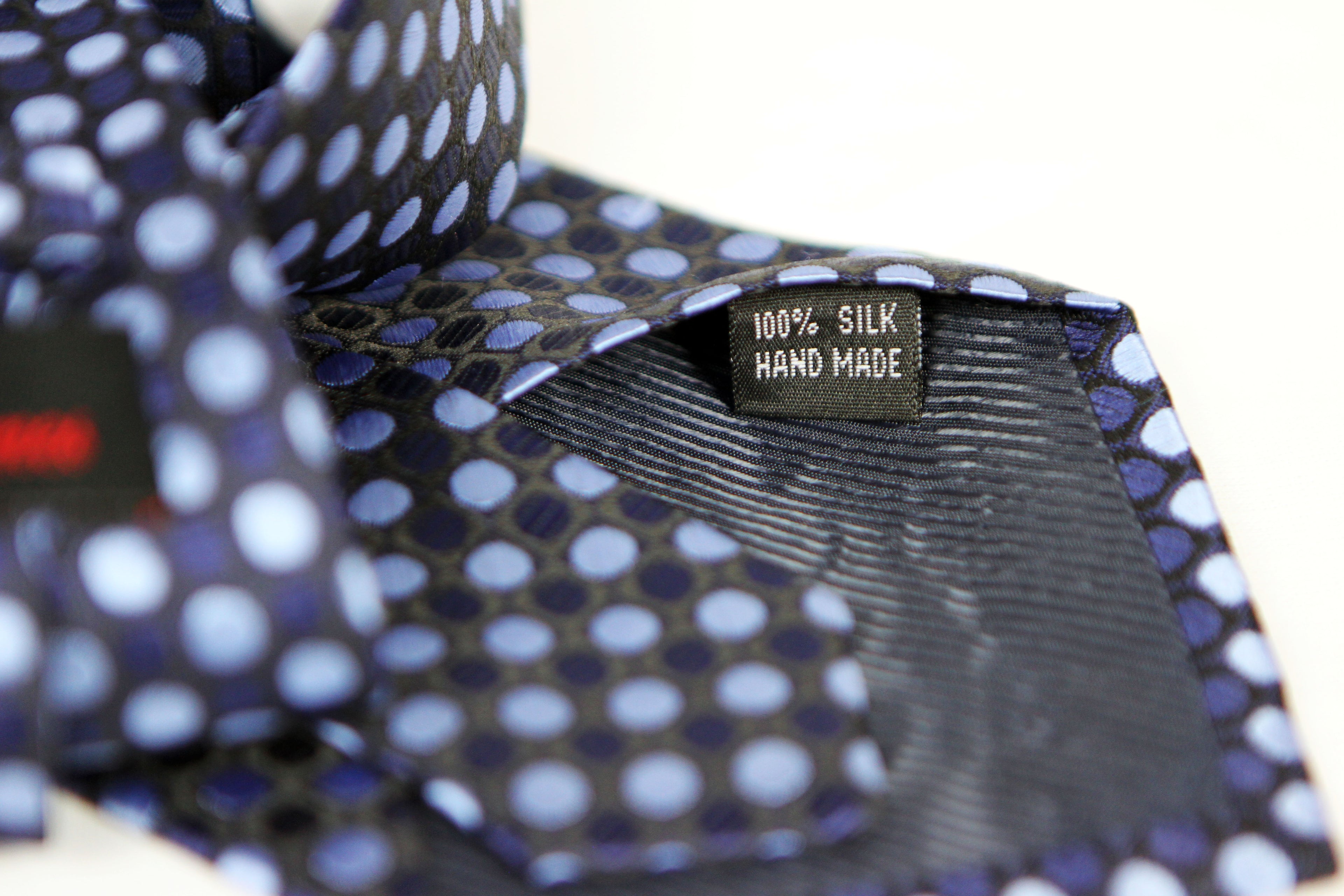 Corbata Azul con Lunares Celestes