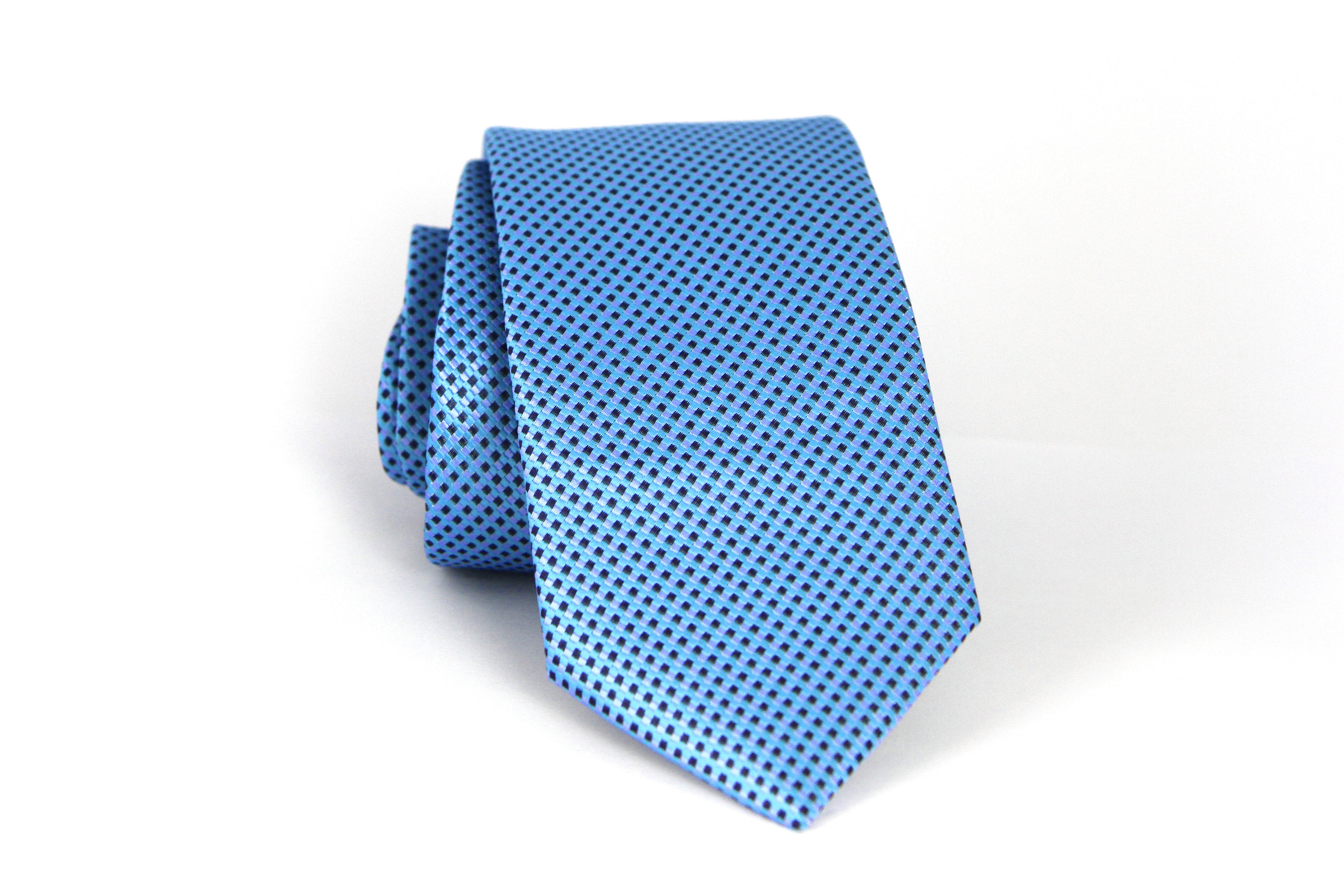 Corbata Azul Claro Trenzado