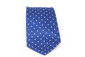 Corbata Azul con Puntos Blancos