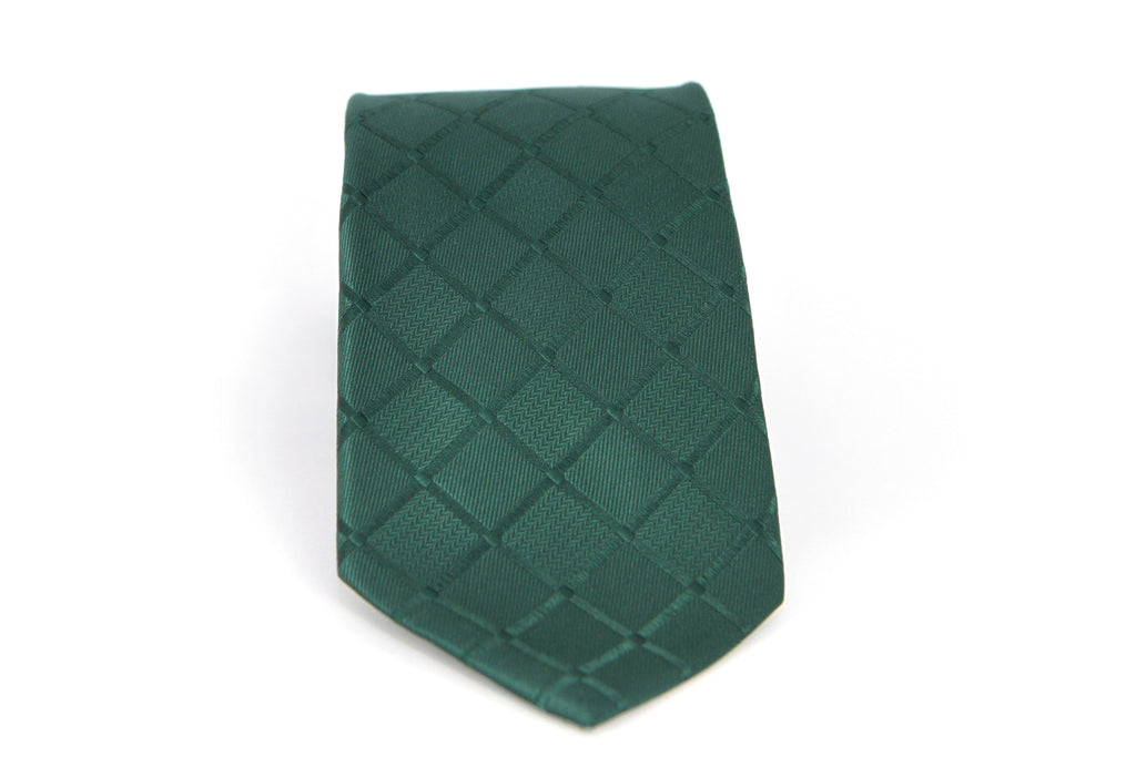 Corbata Verde Oscuro con Rombos