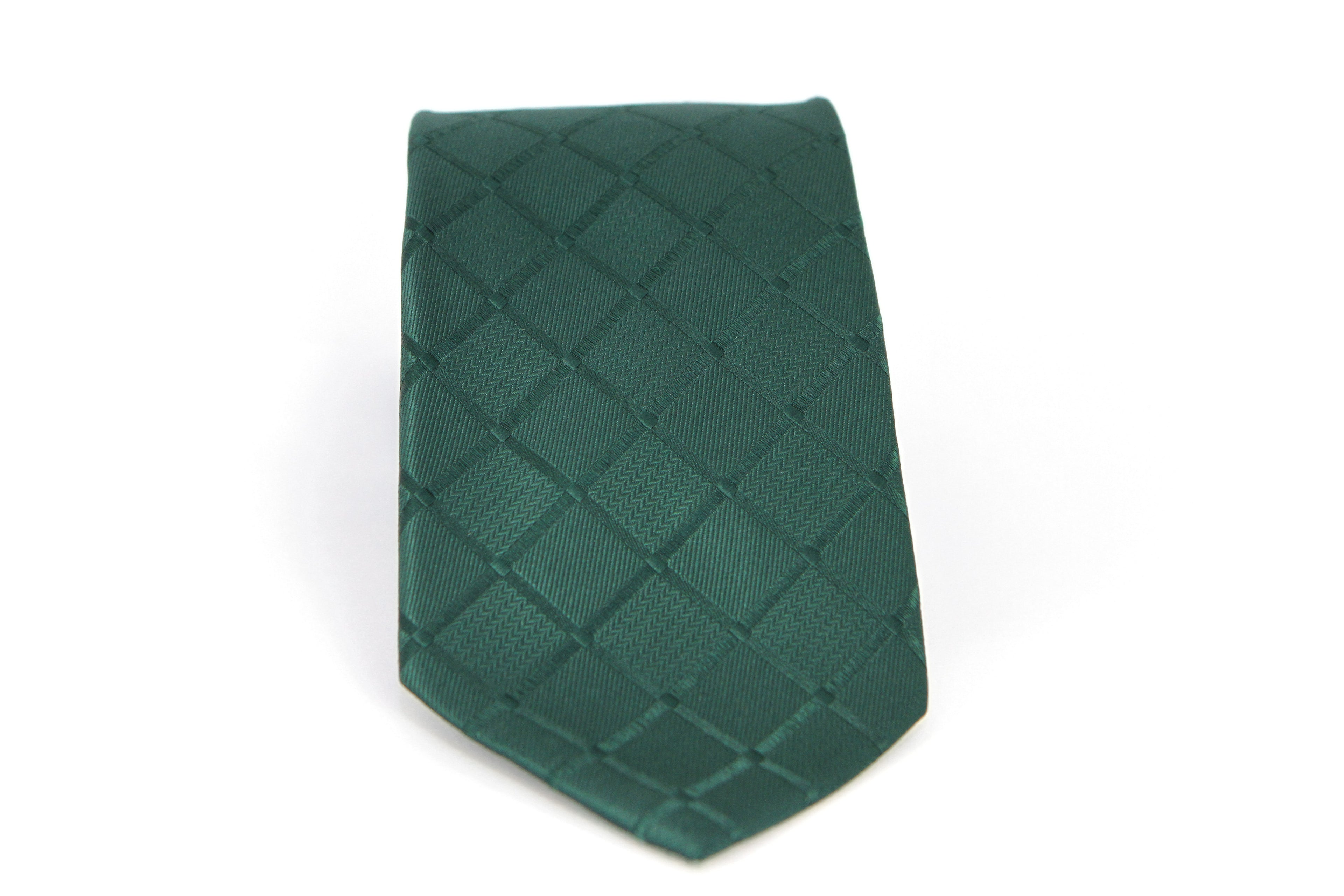 Corbata Verde Oscuro con Rombos