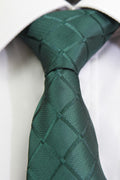 Corbata Verde Oscuro con Rombos