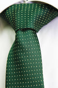 Corbata Verde con Puntos Amarillos