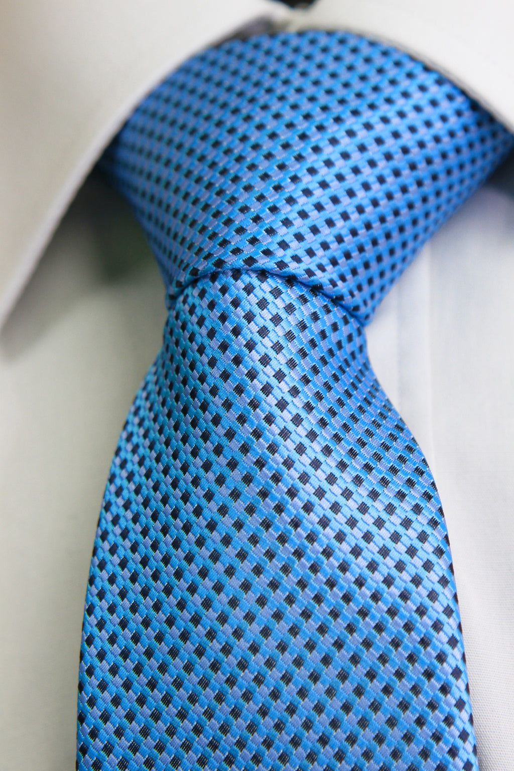 Corbata Azul Claro Trenzado